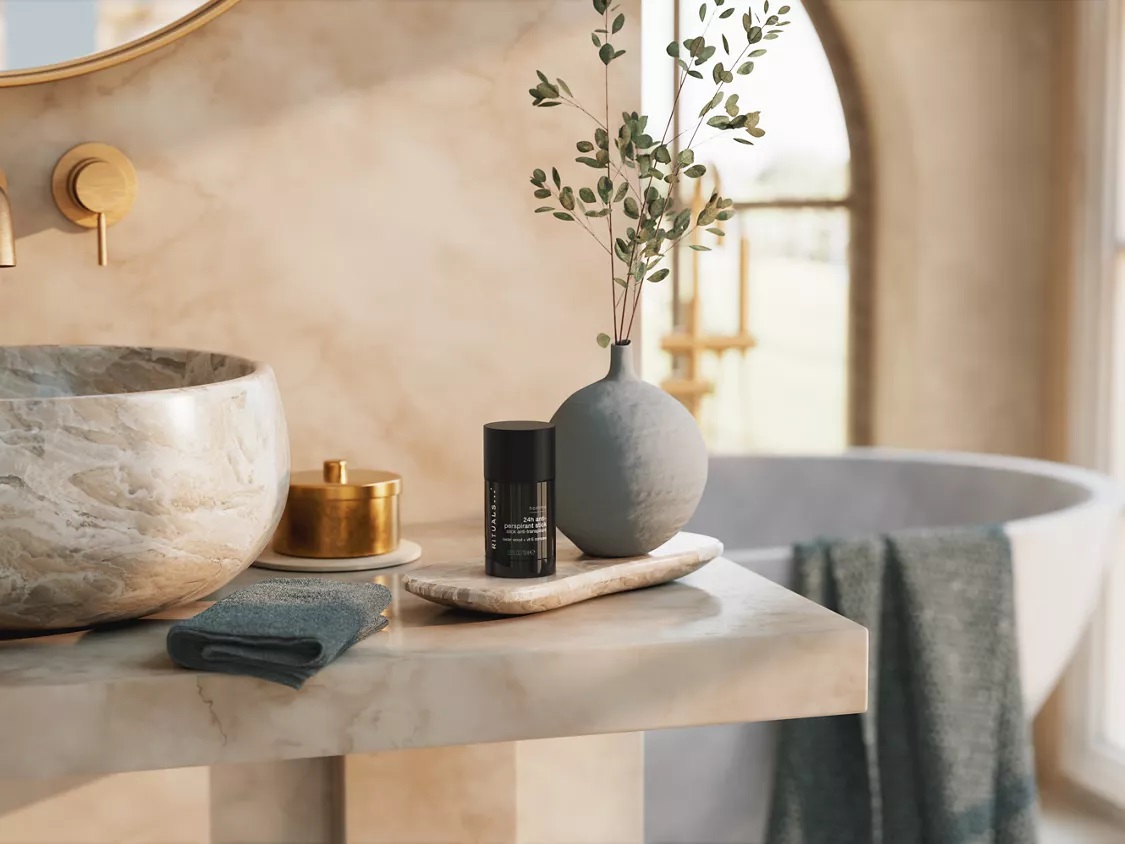 Rituals Homme 24h Anti-Perspirant Stick 75 ml - Deodorante in stick con Legno di Cedro e Vitamina E