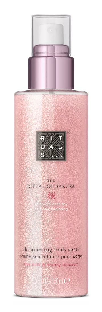 Rituals The Ritual of Sakura Spray Corpo Illuminante 150 ml - Effetto Brillantini per Donna