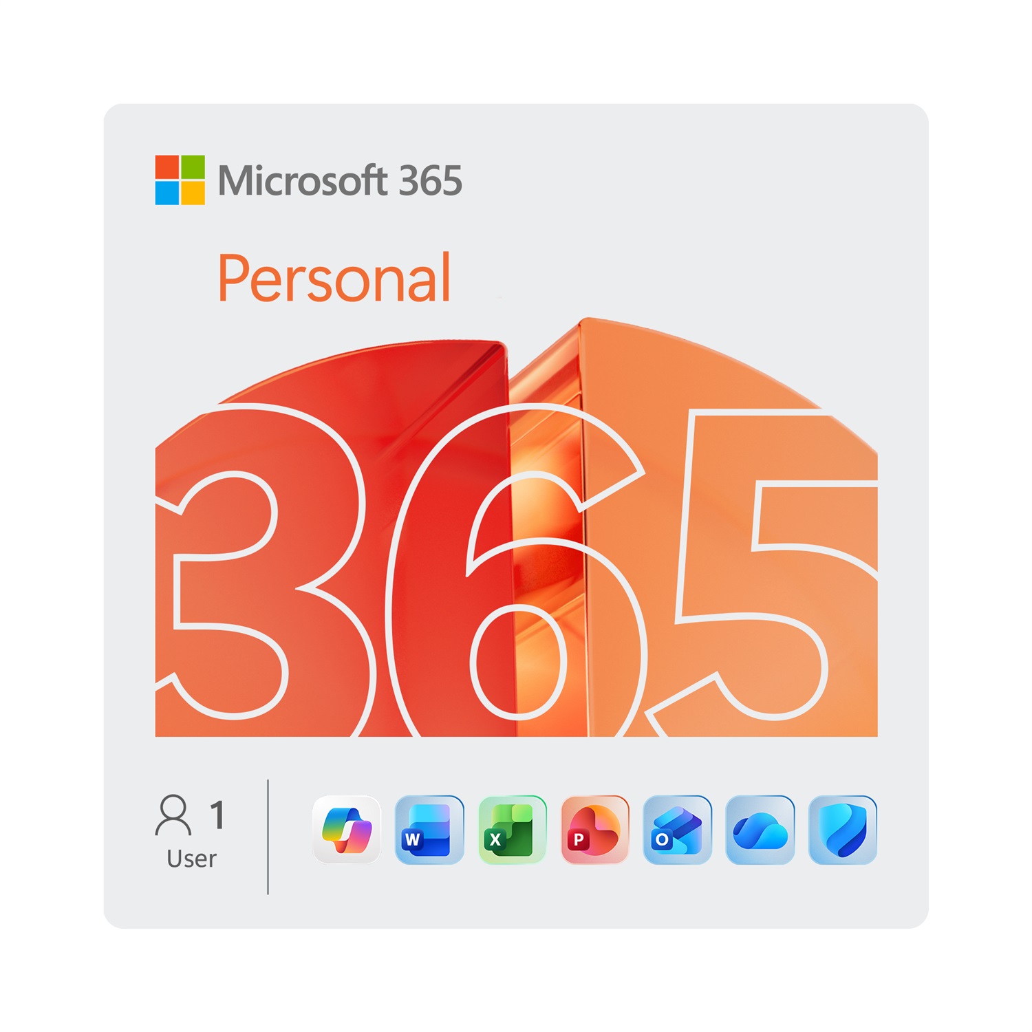 Microsoft Office 365 Personal - Licenza 1 Utente per 5 Dispositivi, 1 Anno, Multilingua (Windows/MacOS/Android/iOS)