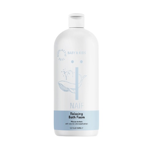 NAÏF Bagnoschiuma Rilassante per Neonati e Bambini 500 ml - Ingredienti Naturali, 100% Vegano, Senza Microplastiche