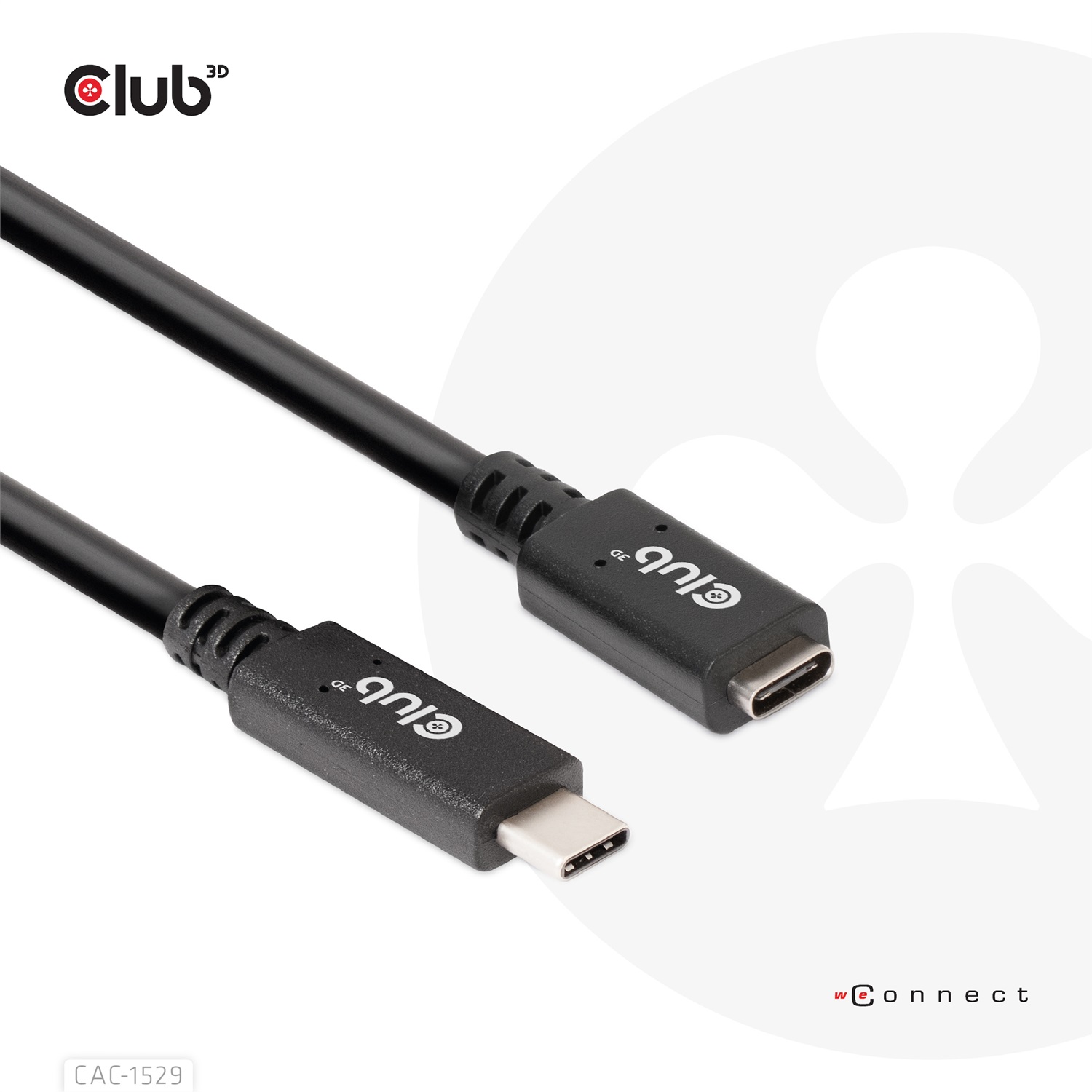CLUB3D CAC-1529 Cavo USB C 2 m USB 3.2 Gen 1 (3.1 Gen 1) 5000 Mbit/s Nero