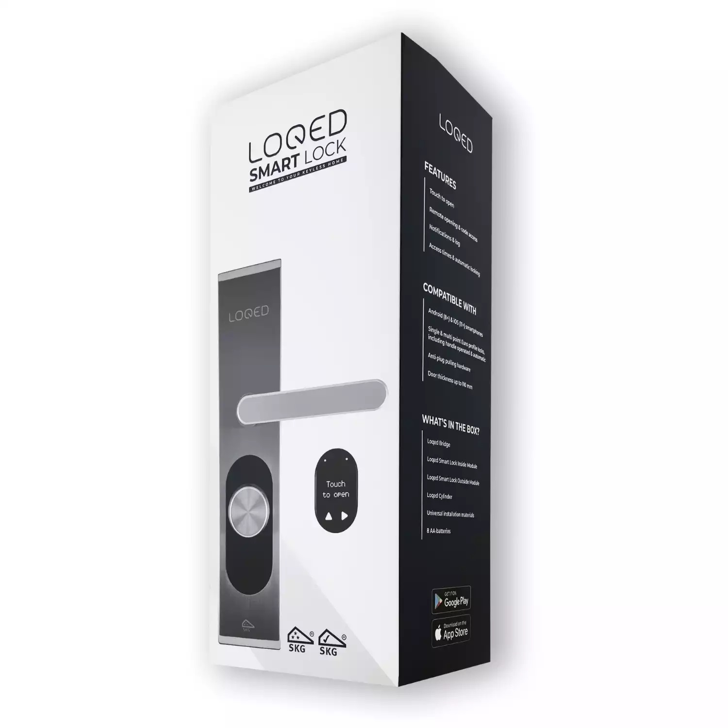 LOQED Smart Home - Serratura Elettronica Intelligente con Crittografia a 256 Bit e Controllo tramite App
