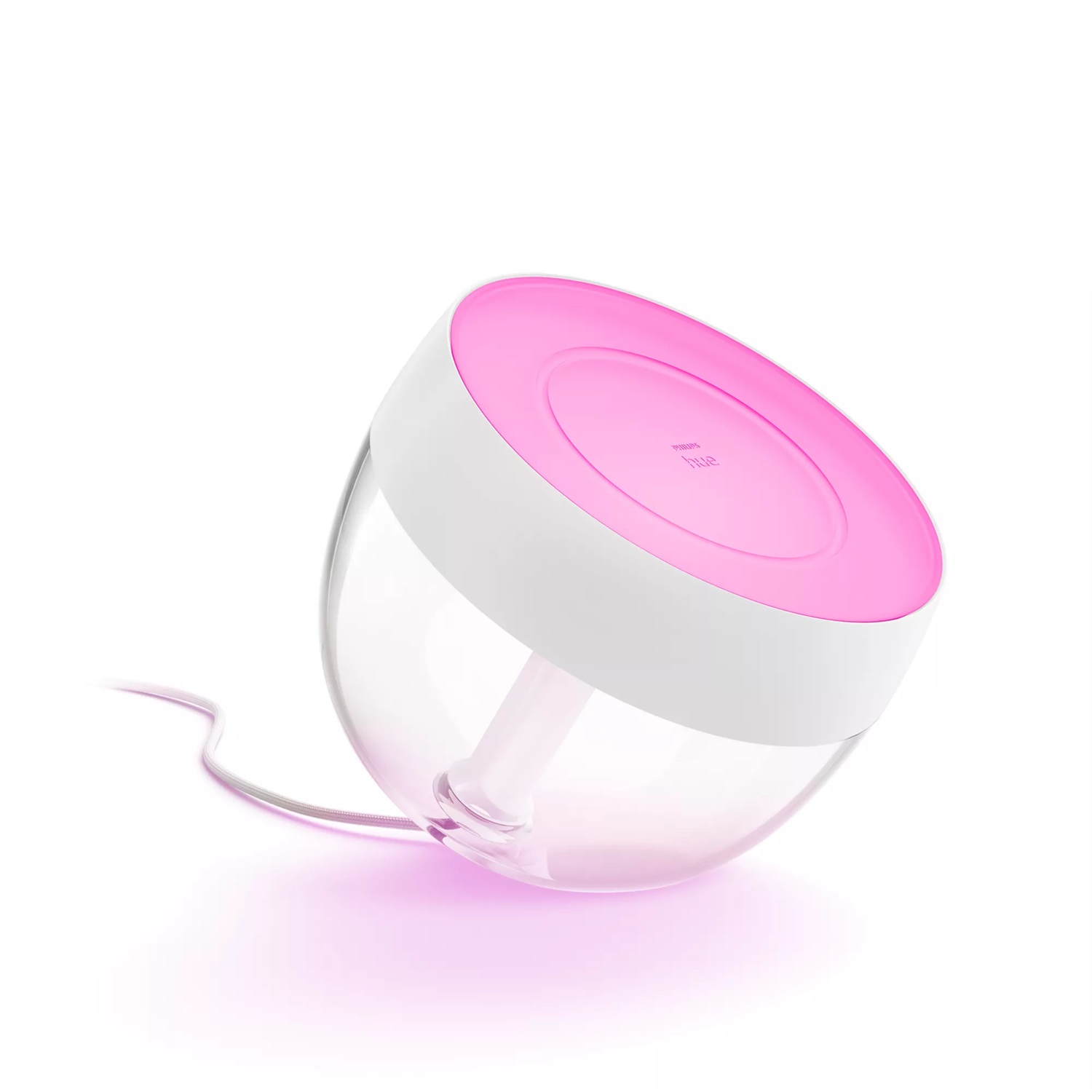 Philips Hue Iris Lampada da Tavolo Smart LED Nera, Bluetooth e Zigbee, Dimmerabile, Luce Bianca e Colorata, 570 Lumen
