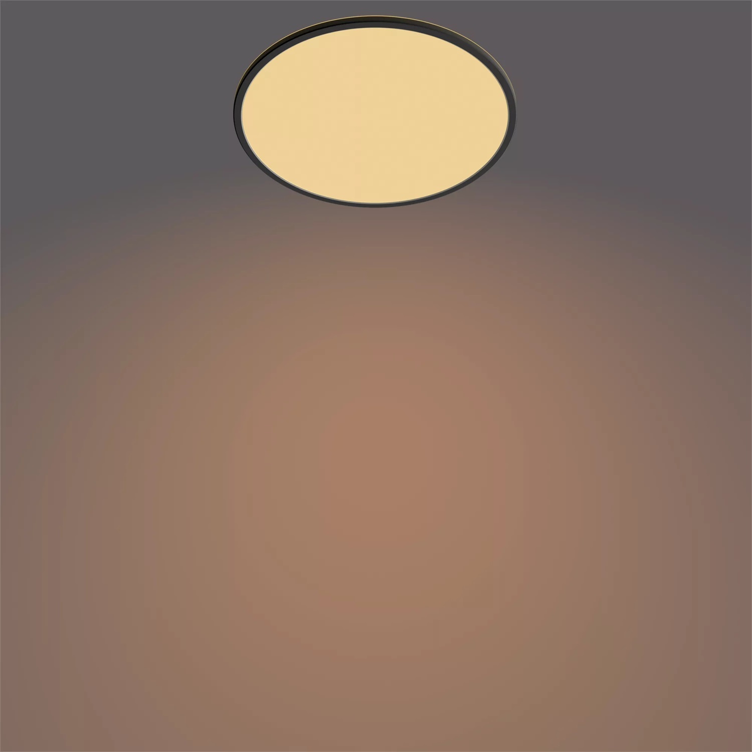 Philips Lighting Lampada da Soffitto LED Superslim 22W, 2700K, IP20, Non Dimmerabile, Nero con SceneSwitch