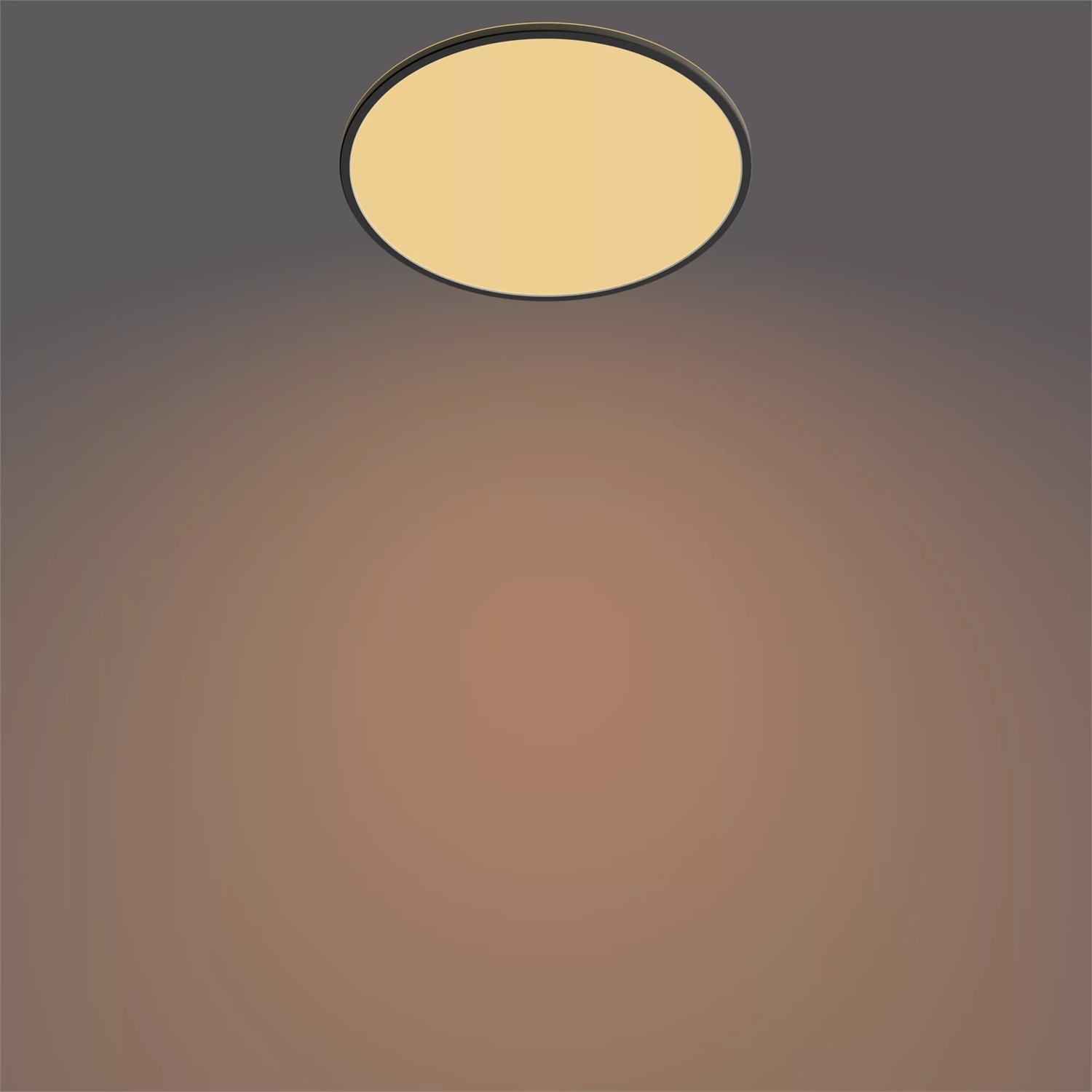 Philips Lampada da Soffitto LED Superslim 36W Equivalente, 2700K, IP20, Non Dimmerabile, Nero con SceneSwitch