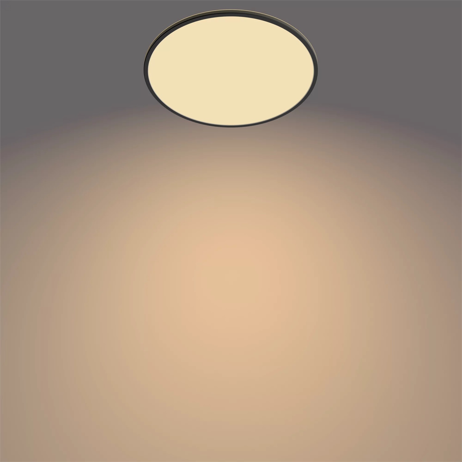 Philips Lampada da Soffitto LED Superslim 36W Equivalente, 2700K, IP20, Non Dimmerabile, Nero con SceneSwitch