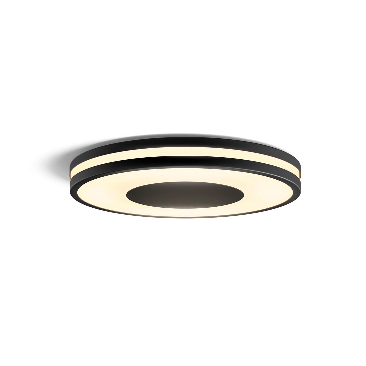 Philips Hue White Ambiance Being Plafoniera Smart Nera, 32W, Luce Bianca da Calda a Fredda, Dimmer Switch Incluso