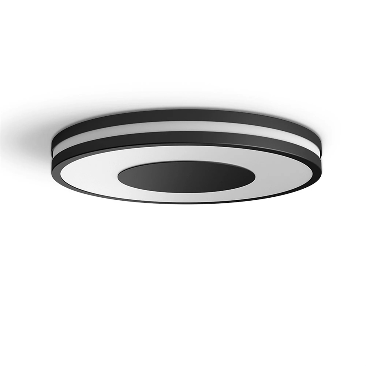 Philips Hue White Ambiance Being Plafoniera Smart Nera, 32W, Luce Bianca da Calda a Fredda, Dimmer Switch Incluso