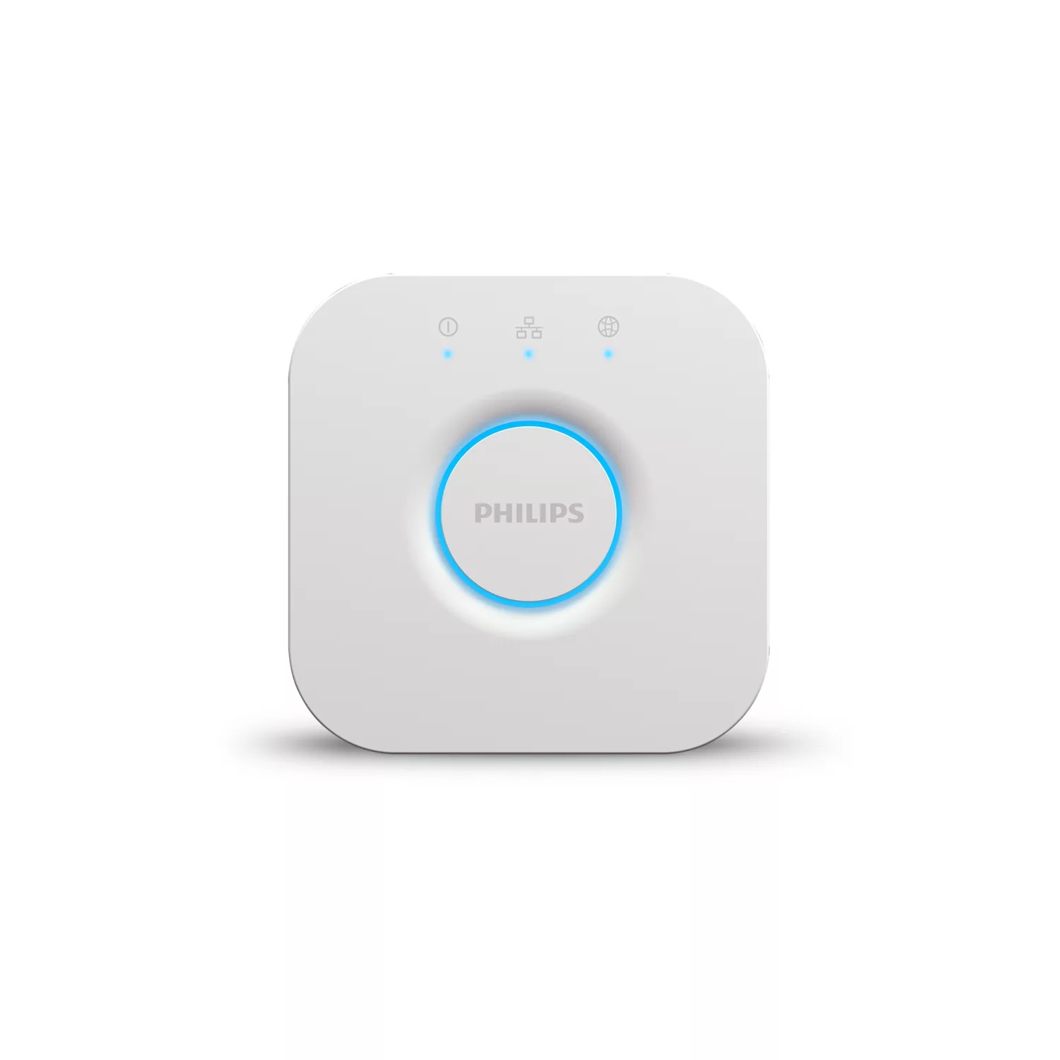 Philips Hue Bridge 2.0 - Centro di Controllo del Sistema Hue, Bianco, Wireless, ZigBee, Supporta fino a 50 luci e accessori