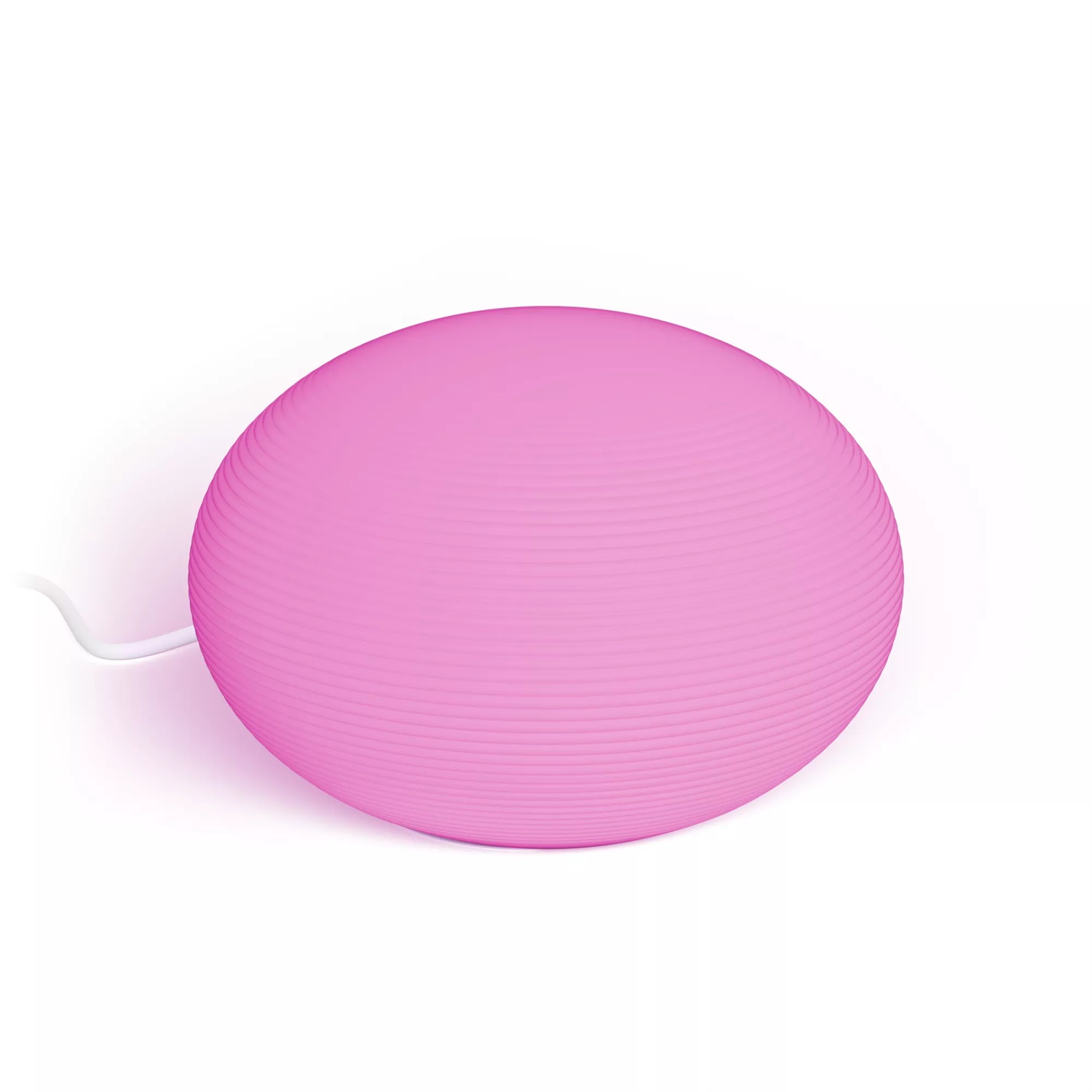 Philips Hue Flourish Lampada da Tavolo Smart LED Bianco in Vetro con 16 Milioni di Colori e Controllo Bluetooth