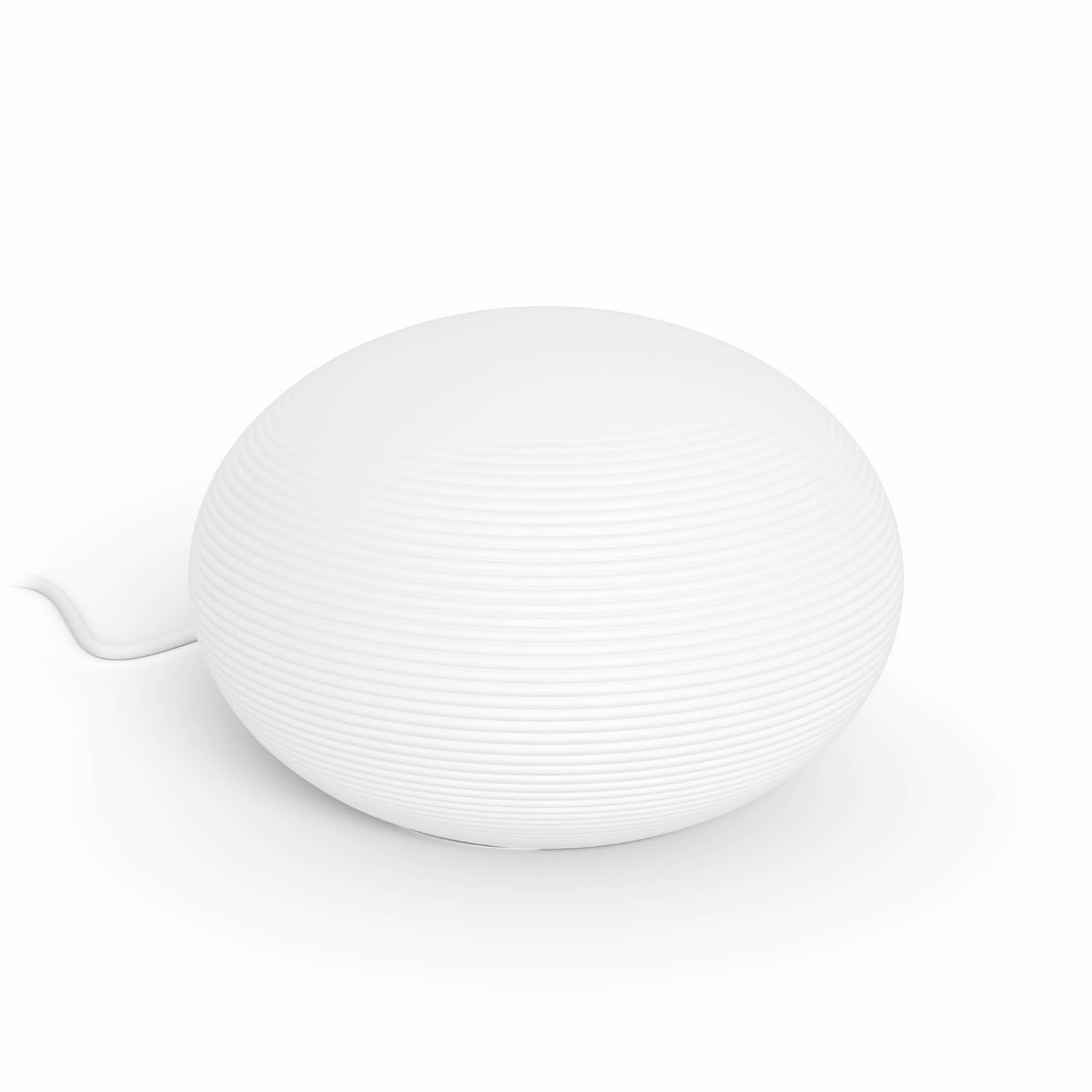Philips Hue Flourish Lampada da Tavolo Smart LED Bianco in Vetro con 16 Milioni di Colori e Controllo Bluetooth