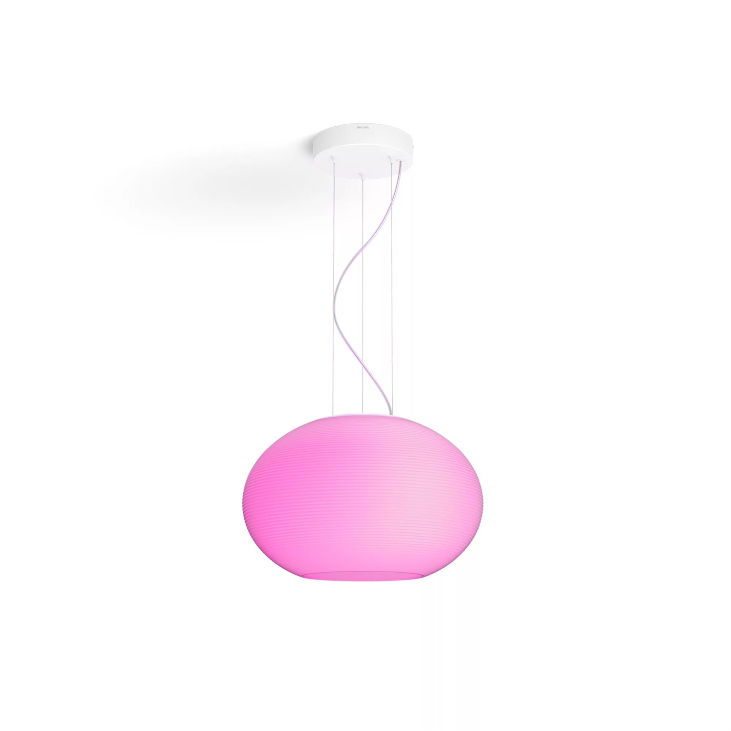 Philips Hue White and Color Ambiance Flourish Lampada a Sospensione LED Intelligente, Bluetooth, 31 W, Bianco, Dimmerabile, 2000-6500 K