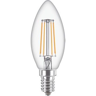 Philips Lampadina LED a Filamento Oliva E14 4.3W 2700K 470lm - Design Classico