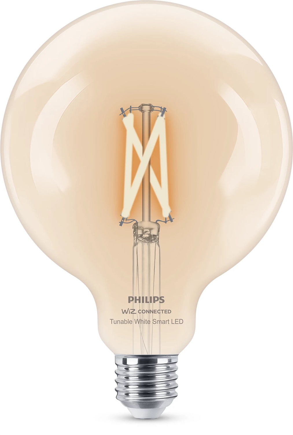 Philips Lampadina Smart Filament Dimmerabile E27 60W Globo - Luce Bianca da Calda a Fredda, 806 LM, Wi-Fi
