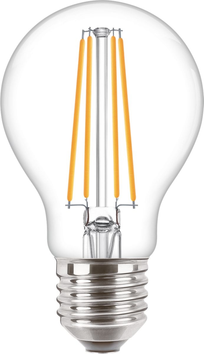 Philips CorePro LED 7W Lampadina Goccia Filamento E27 2700K Luce Calda 806 Lumen Trasparente
