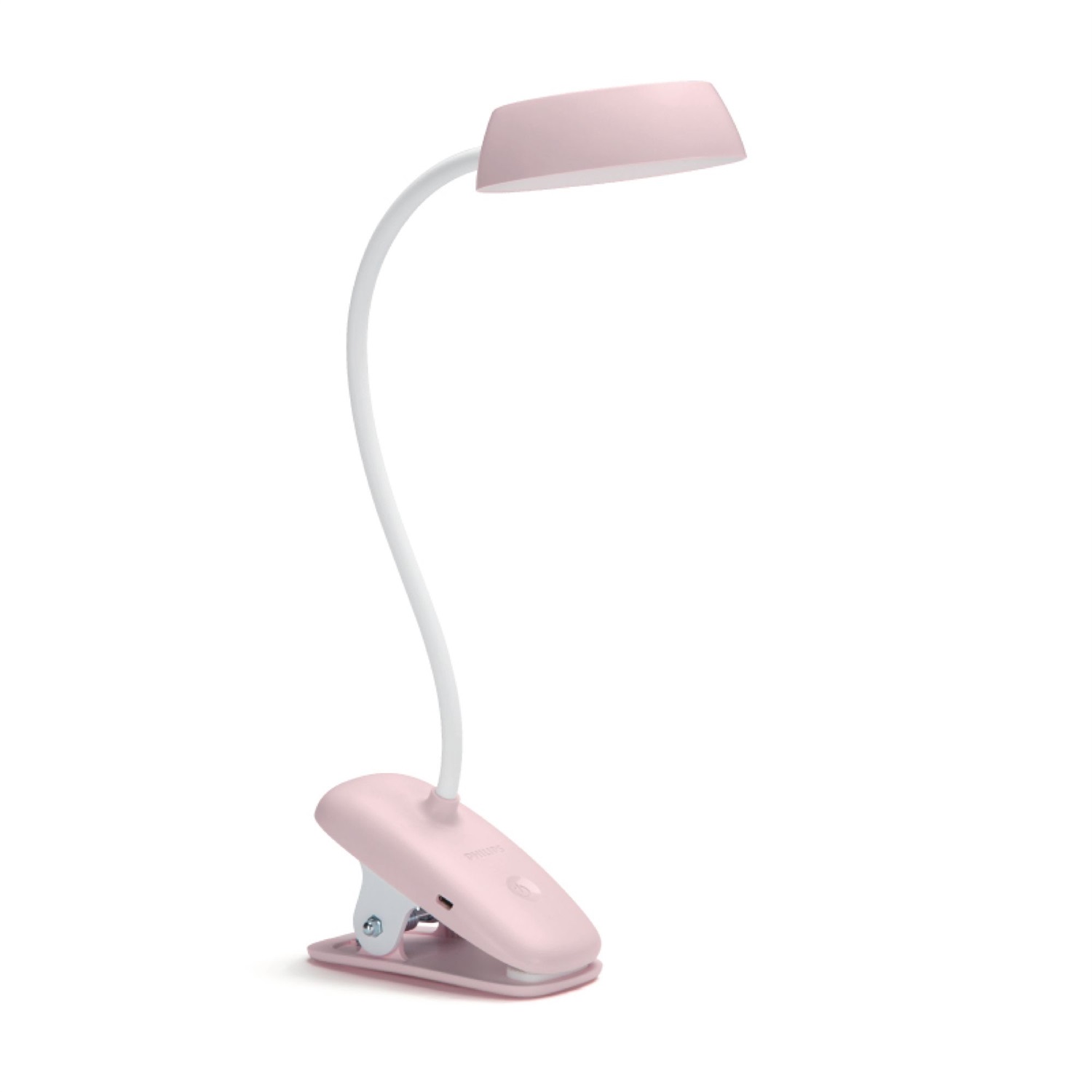 Philips DonutClip Lampada da Tavolo a Morsetto Ricaricabile Dimmerabile 3W 175lm 4000K Rosa