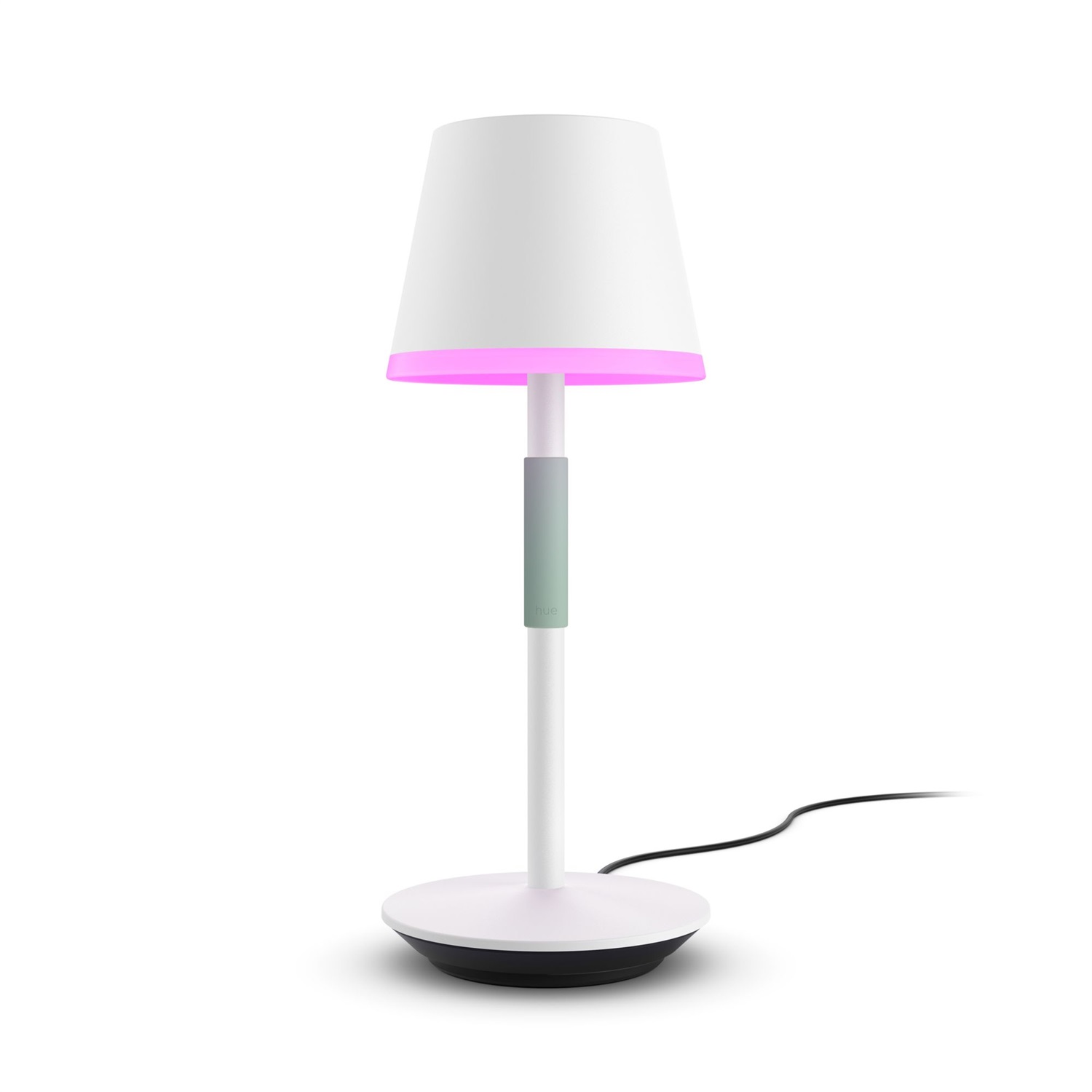 Philips Hue White and Color Ambiance Go Lampada Smart da Tavolo Ricaricabile Bianca Wireless - 16 Milioni di Colori, Bluetooth/Zigbee, Dimmerabile