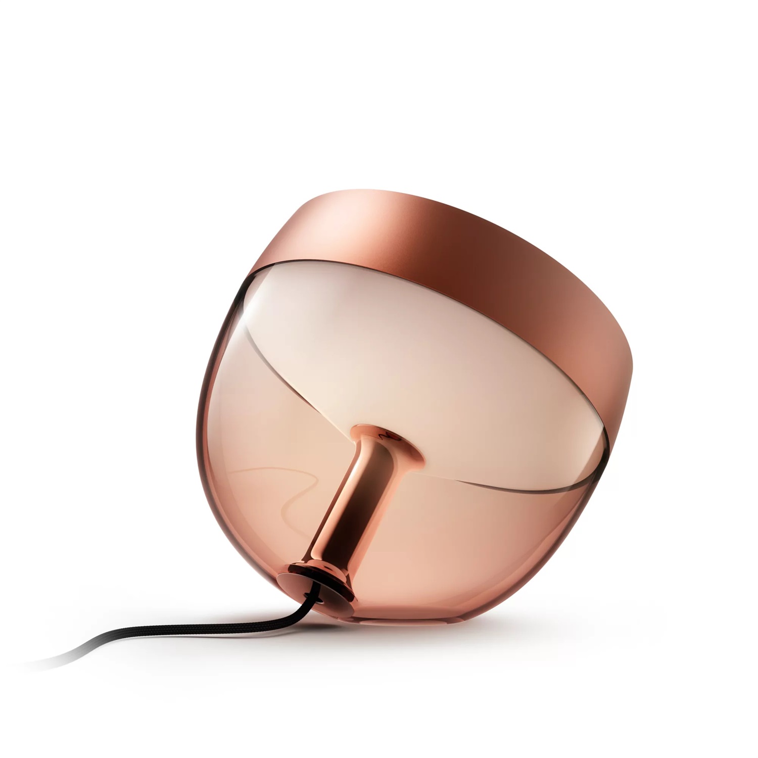 Philips Hue Iris Lampada Smart da Tavolo LED Rame - Luce Bianca e Colorata, Bluetooth/Zigbee, Dimmerabile, 8.2W, 570lm