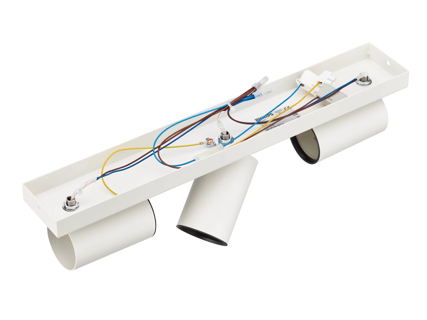 Philips LED Faretto Kosipo, 3 Punti Luce, GU10, 5.5W, Bianco, Design Elegante per Interni