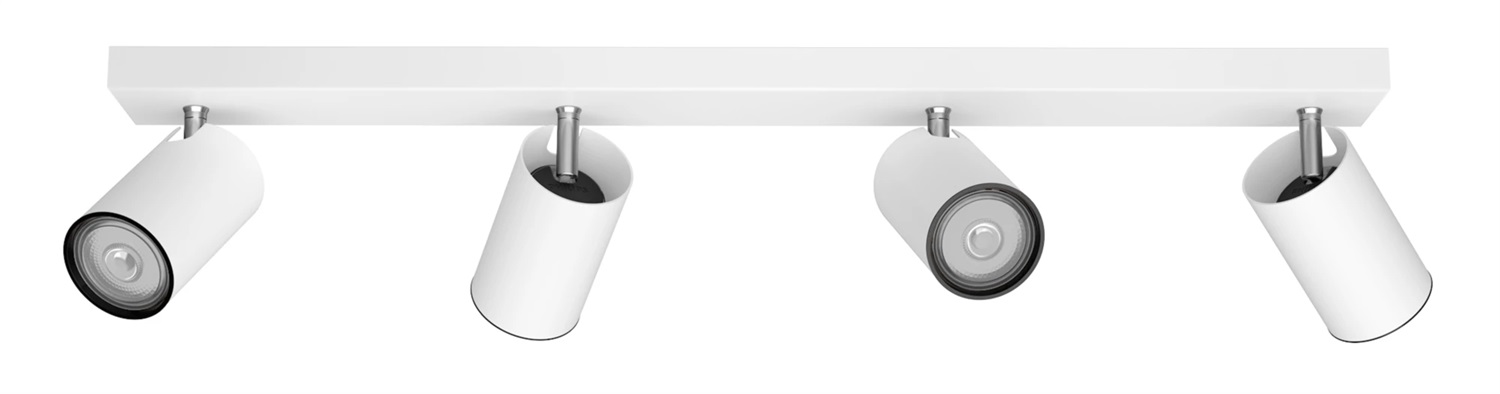Philips Faretto Kosipo 4 Luci GU10 5.5W Bianco - Design Elegante e Moderno