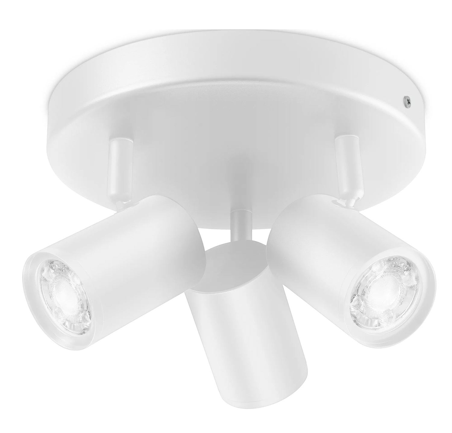 WiZ Faretto Smart LED Imageo GU10, 3x5W, Dimmerabile, Orientabile, Controllo Vocale, Base Tonda