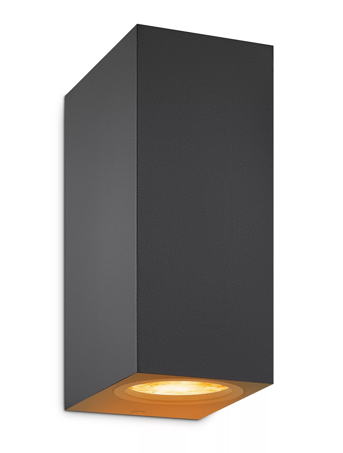 WiZ Faretto Smart Up&Down Dimmerabile GU10, 2 Luci, Luce Bianca e Colorata, Controllo Vocale, Nero