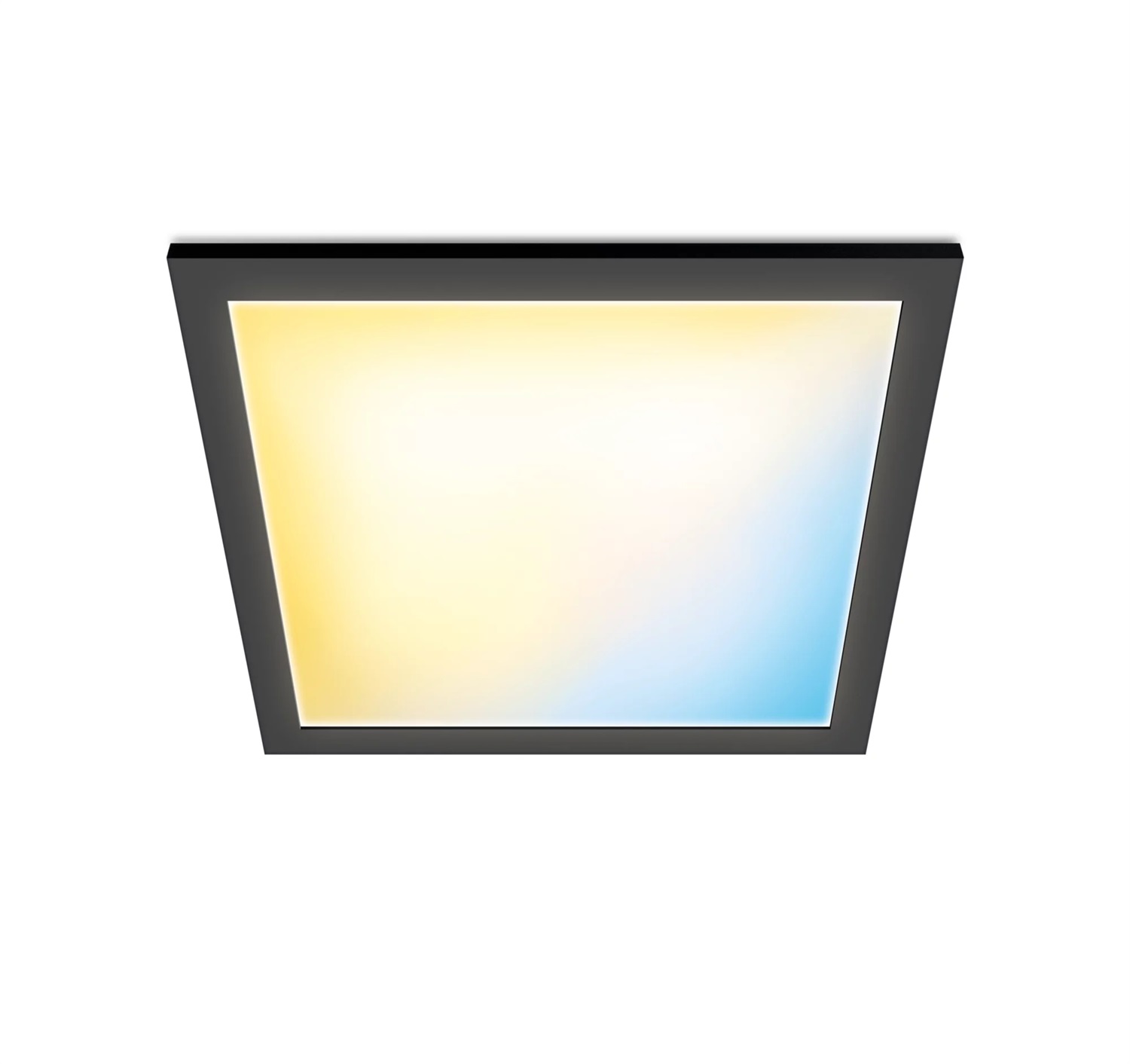 WiZ Plafoniera Quadrata Smart WiFi 36W Nero - Luce Dimmerabile da Calda a Fredda con Controllo Vocale