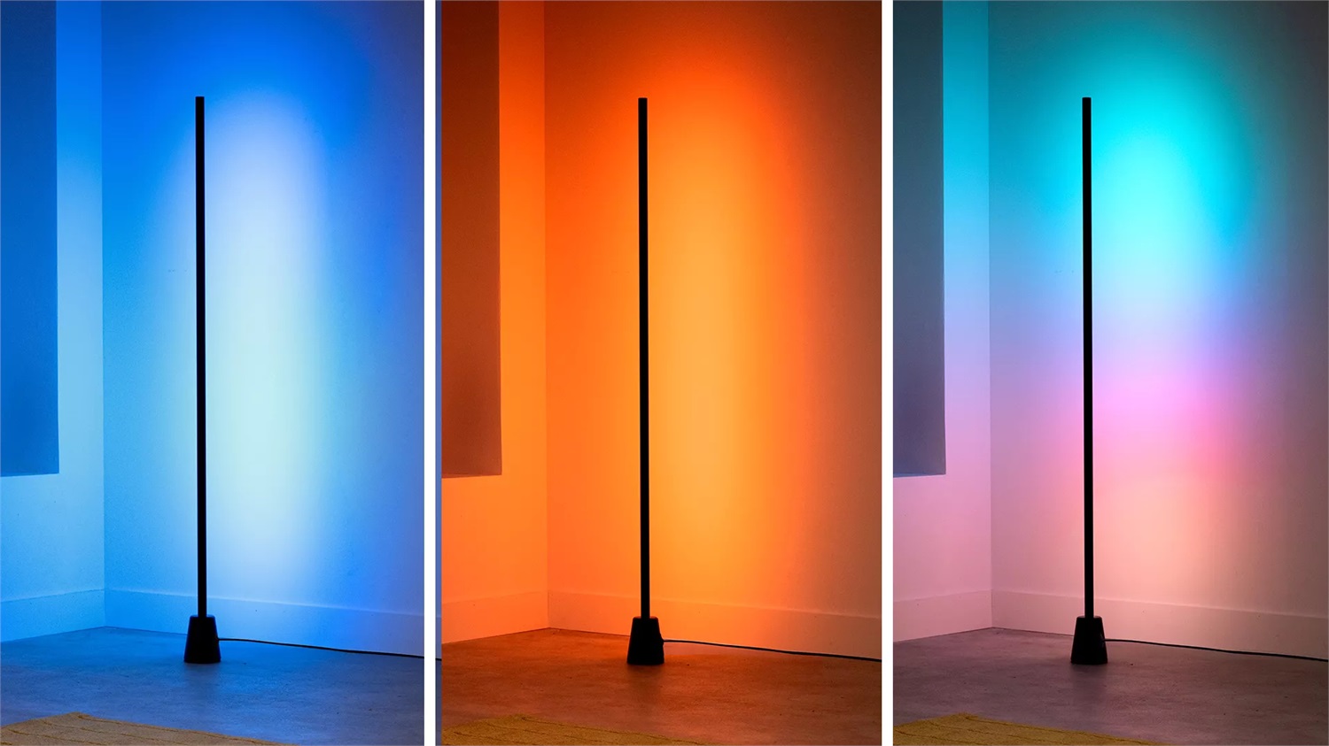 WiZ Gradient Floor Light - Lampada da terra RGBIC elegante, WiFi, controllo App, compatibile con Google Home, Alexa e HomeKit