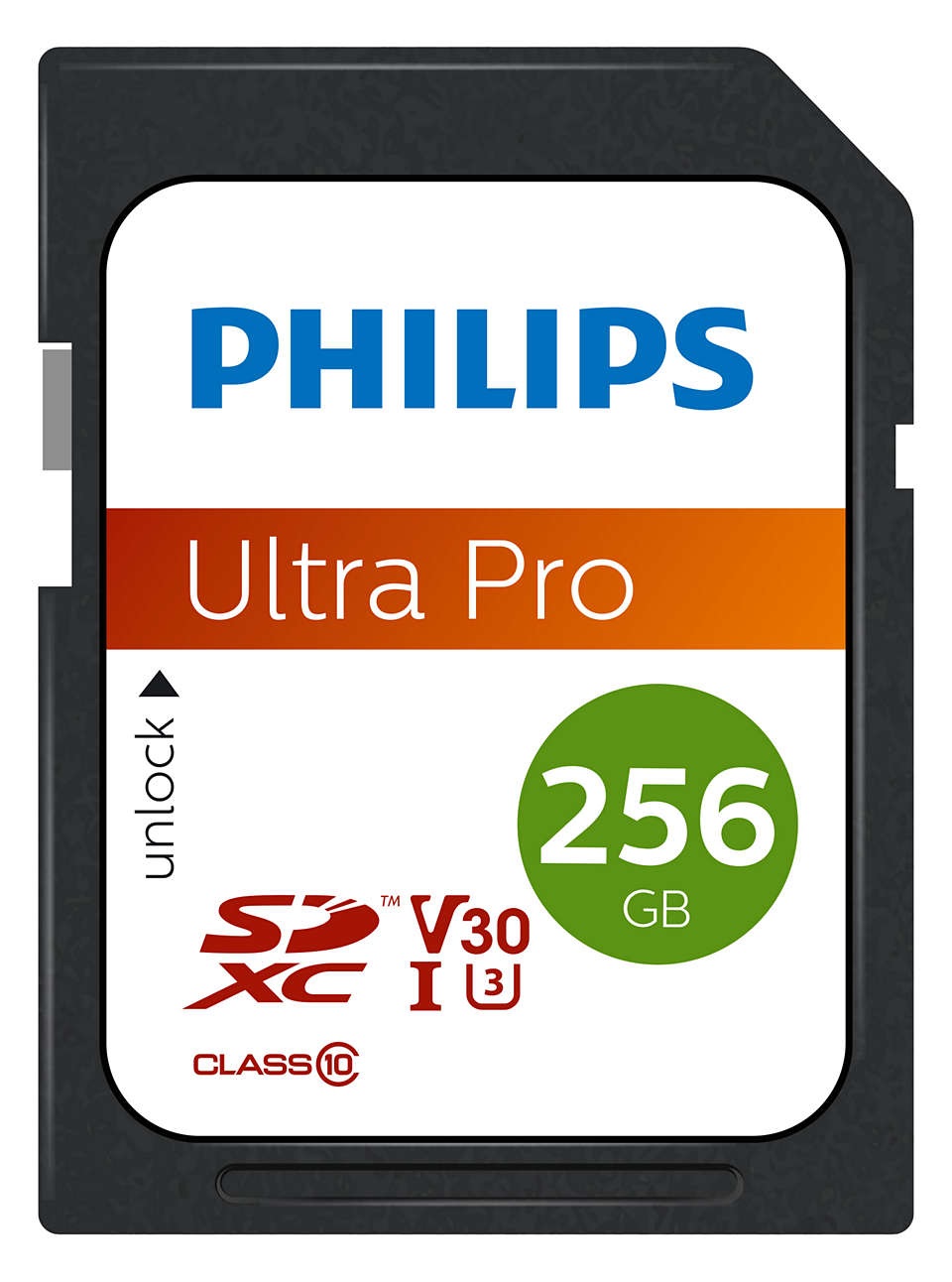 Philips Scheda SDXC 256 GB Classe 10 UHS-I U3 V30 A1 - Velocità di lettura fino a 100 MB/s, ideale per video 4K