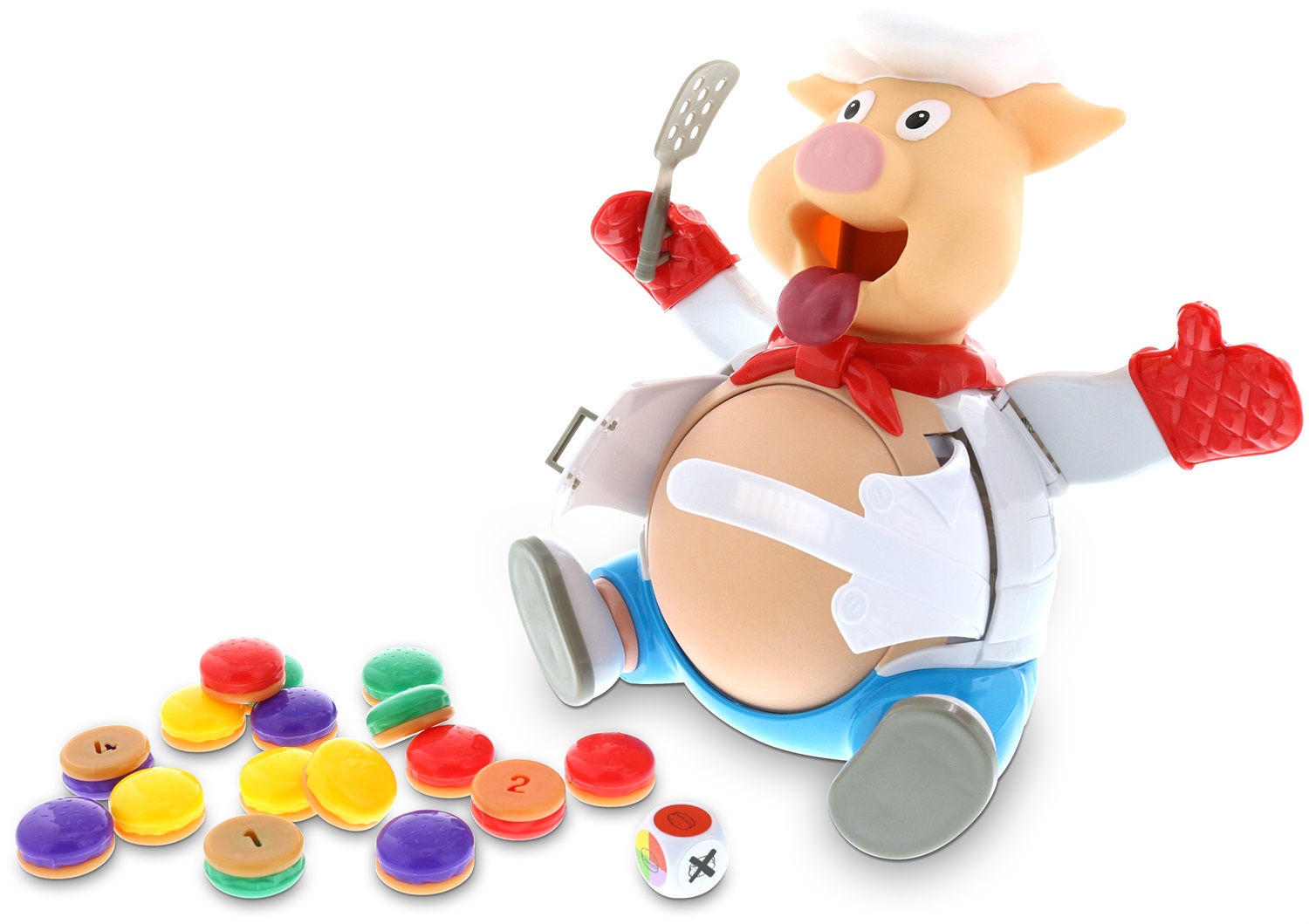 Goliath Otto il Maialotto XXL - Gioco da Tavolo Divertente per Bambini dai 4 Anni, Stimola i Riflessi e Include Hamburger