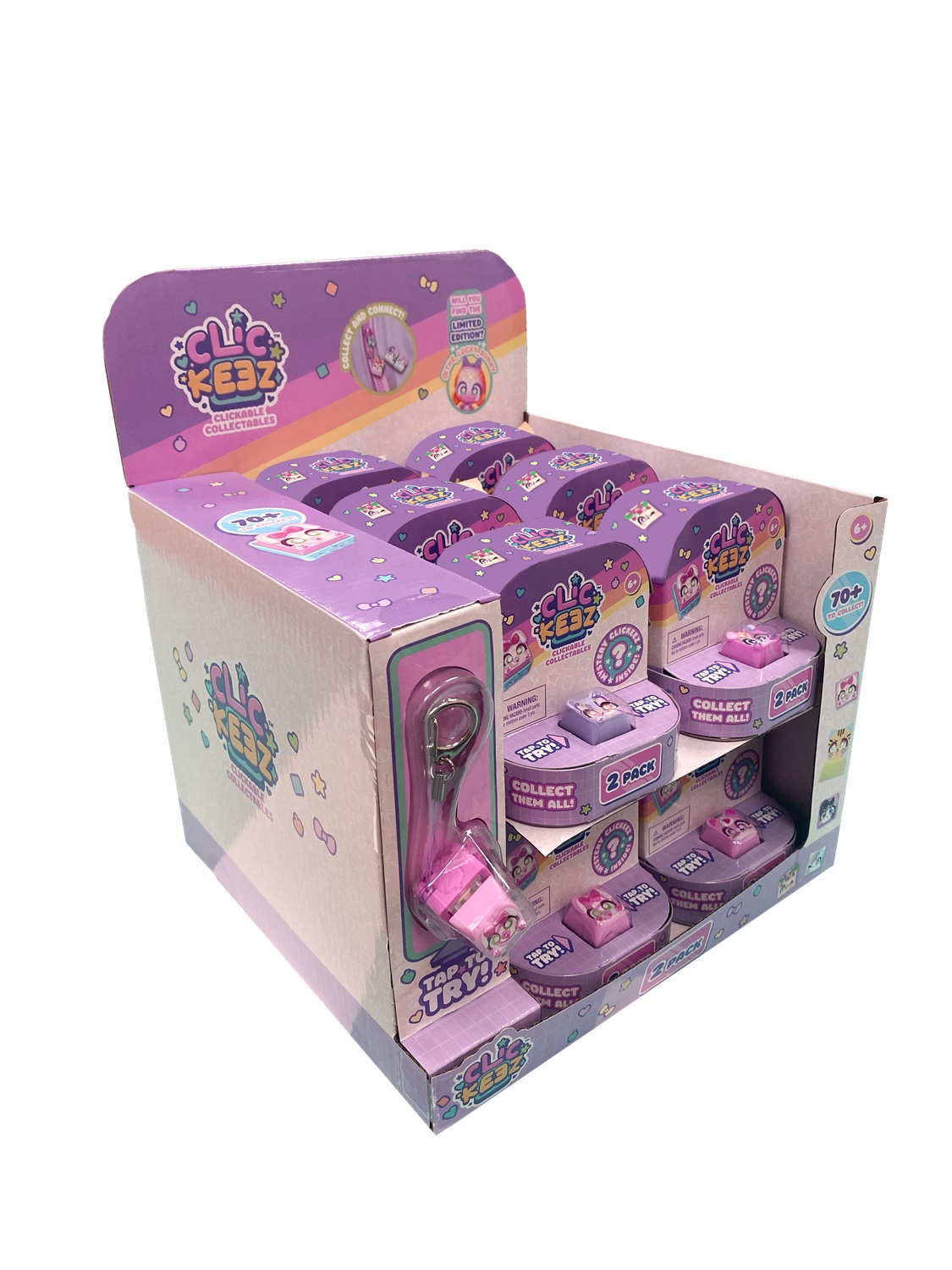 Goliath 934109 Clickeez Twin - Giocattolo da Collezionare con Tasti Cliccabili, Effetto ASMR e 70 Personaggi