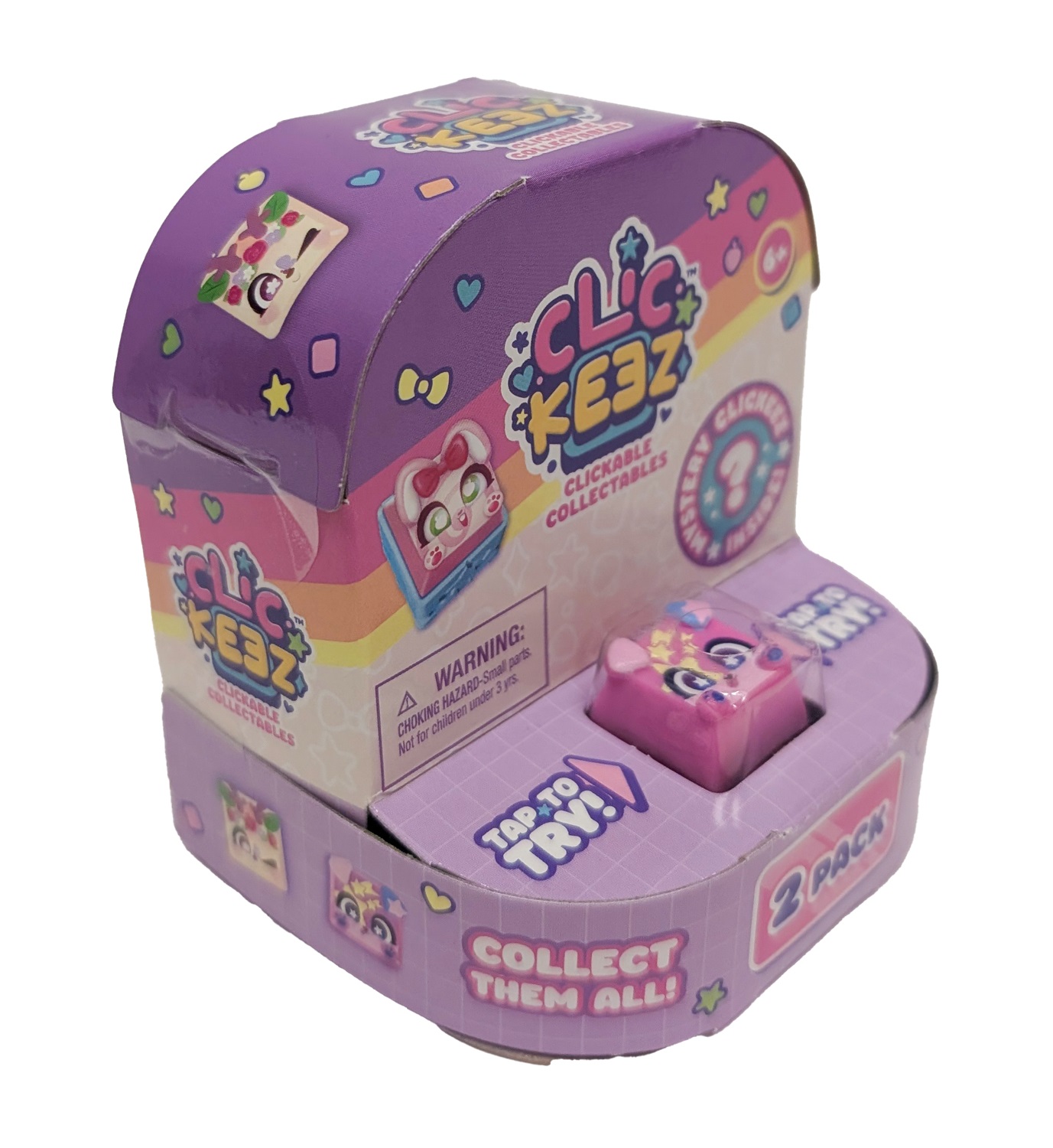 Goliath 934109 Clickeez Twin - Giocattolo da Collezionare con Tasti Cliccabili, Effetto ASMR e 70 Personaggi