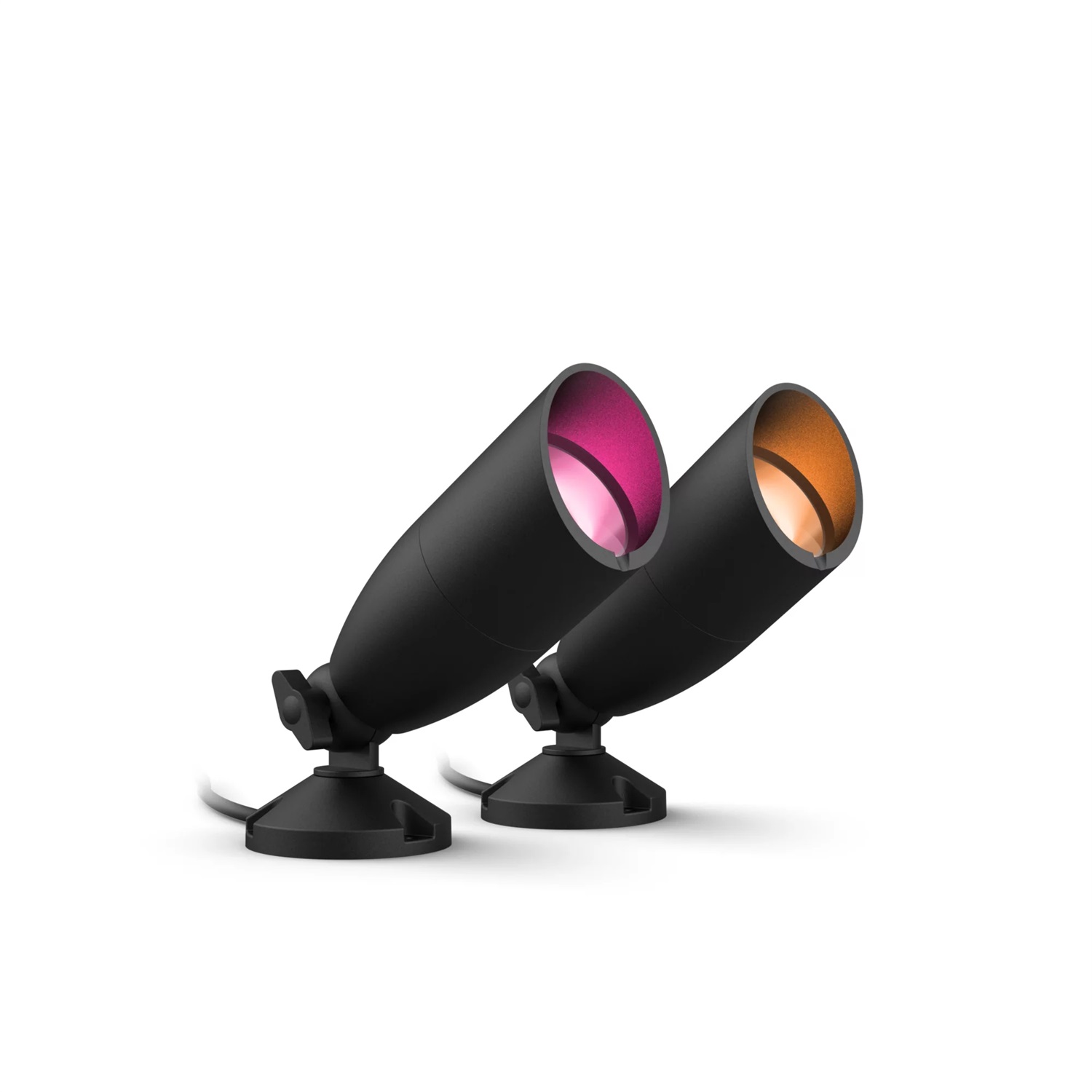 WiZ Faretto Smart Ground Wi-Fi per Esterni - Starter Kit, Luce Bianca o Colorata, Dimmerabile, 10W, Tecnologia SpaceSense, Controllo Vocale (Alexa, Apple HomeKit, Google Home), IP44