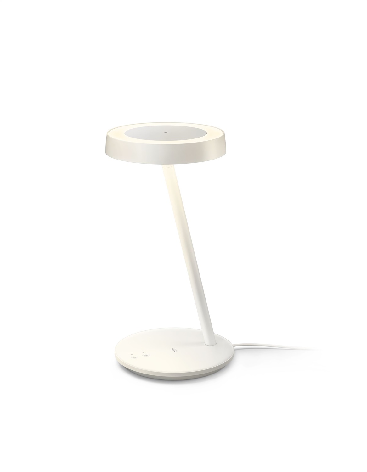 WiZ Portrait Lampada da Tavolo Smart - Tecnologia SpaceSense, Controllo Vocale, Testa Ruotabile, Luminosità Regolabile, Bianco