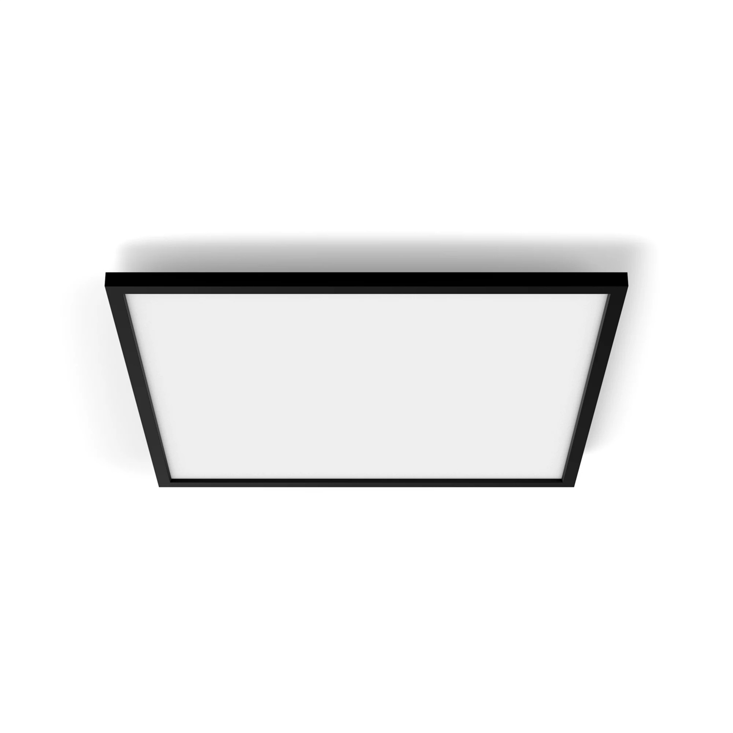 Philips Hue White Ambiance Aurelle Plafoniera Smart Quadrata 39W - Luce Bianca da Calda a Fredda, Dimmerabile, Nero, Compatibile ZigBee e Bluetooth