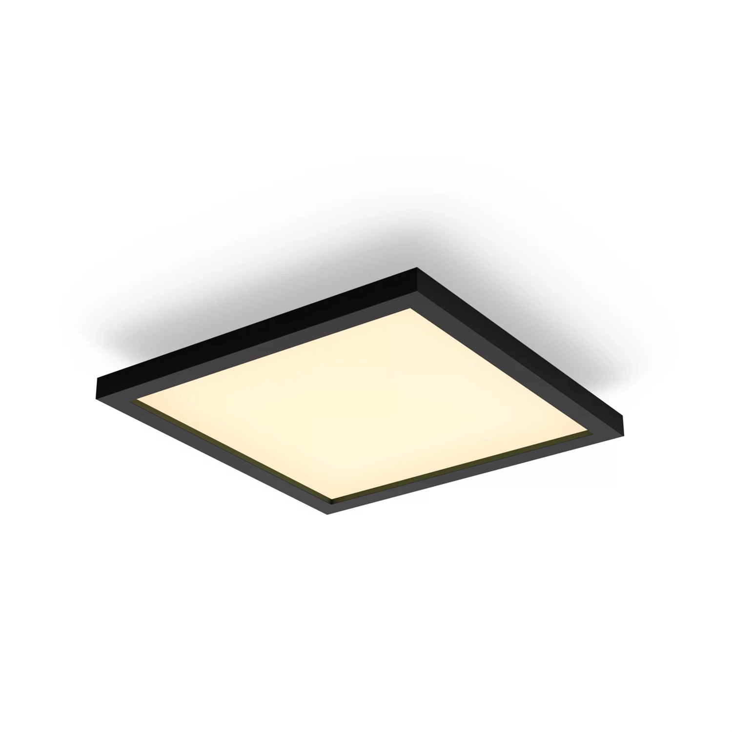 Philips Hue White Ambiance Aurelle Pannello LED Quadrato Dimmerabile 19W Luce Bianca da Calda a Fredda, Nero