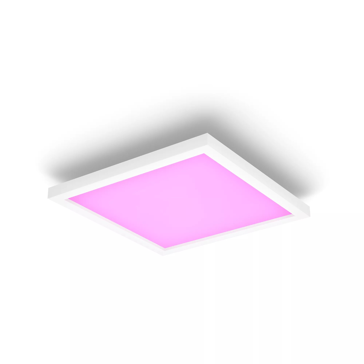 Philips Hue White and Color Ambiance Surimu - Plafoniera Smart Quadrata Dimmerabile 25W, Luce Bianca e Colorata, Bluetooth, 300mm