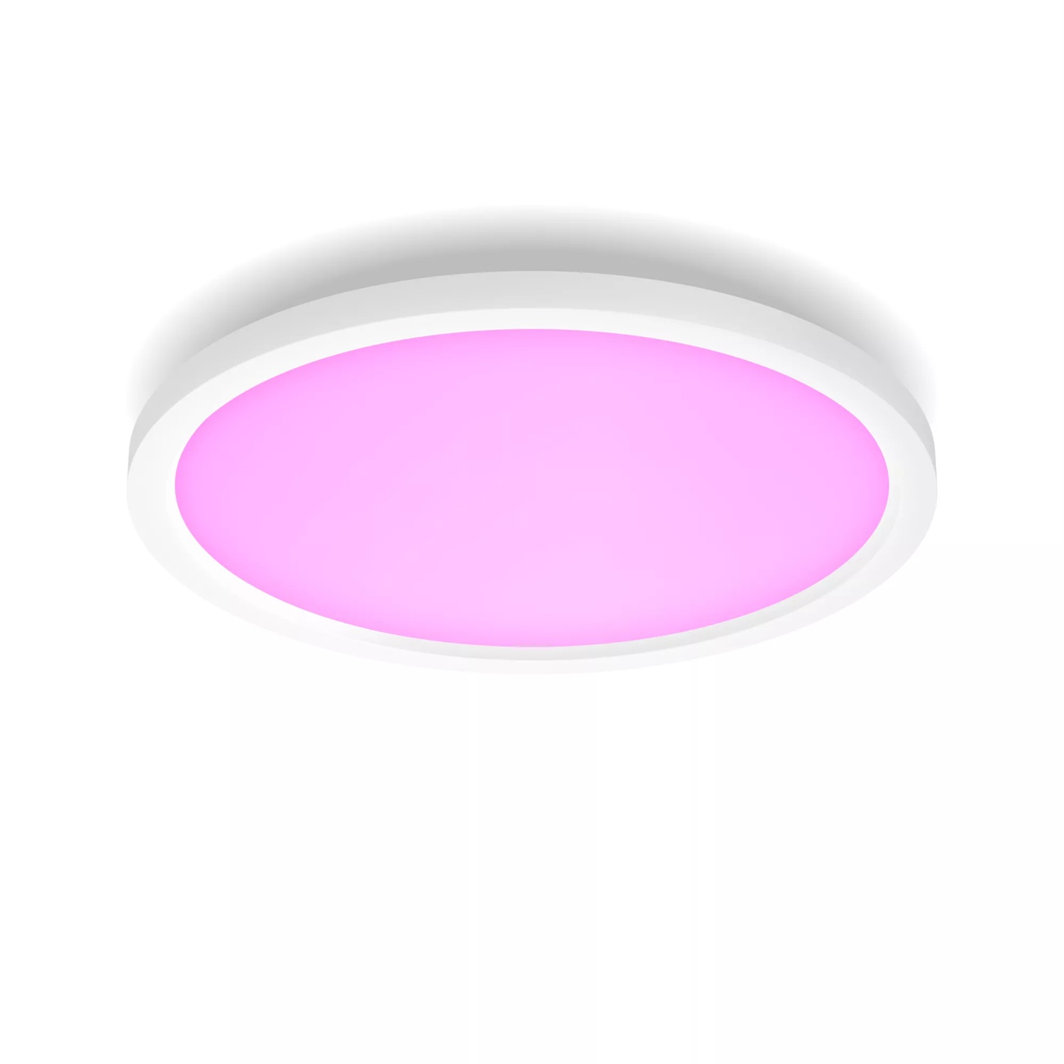 Philips Hue White and Color Ambiance Pannello Rotondo Surimu - Lampada a Soffitto Intelligente, Dimmerabile, 40W, Bluetooth, Bianco, Oltre 16 Milioni di Colori