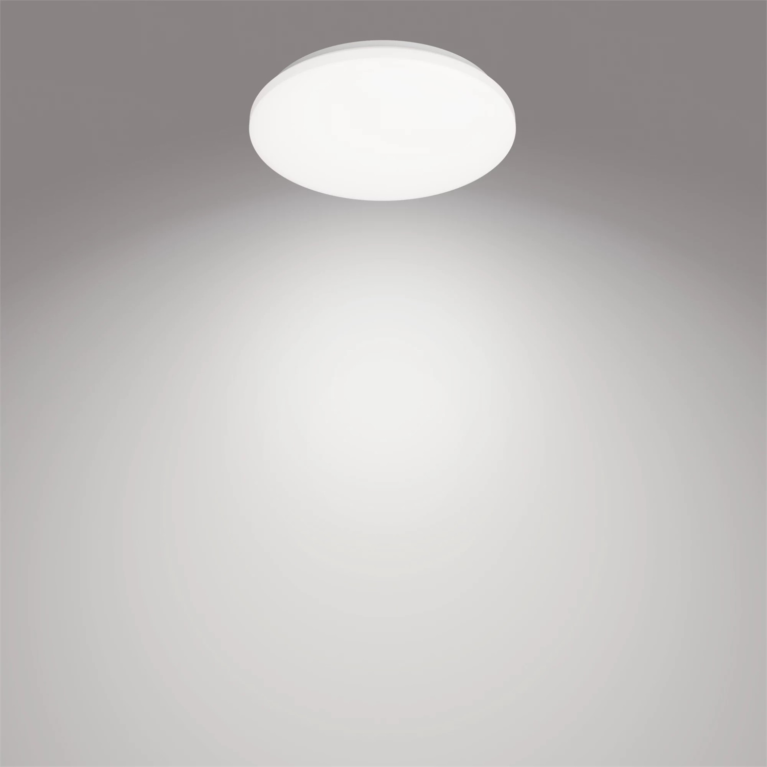 Philips LED Izso Plafoniera Rotonda con Telecomando, Dimmerabile, Luce Bianca da Calda a Fredda, 24W, Bianco