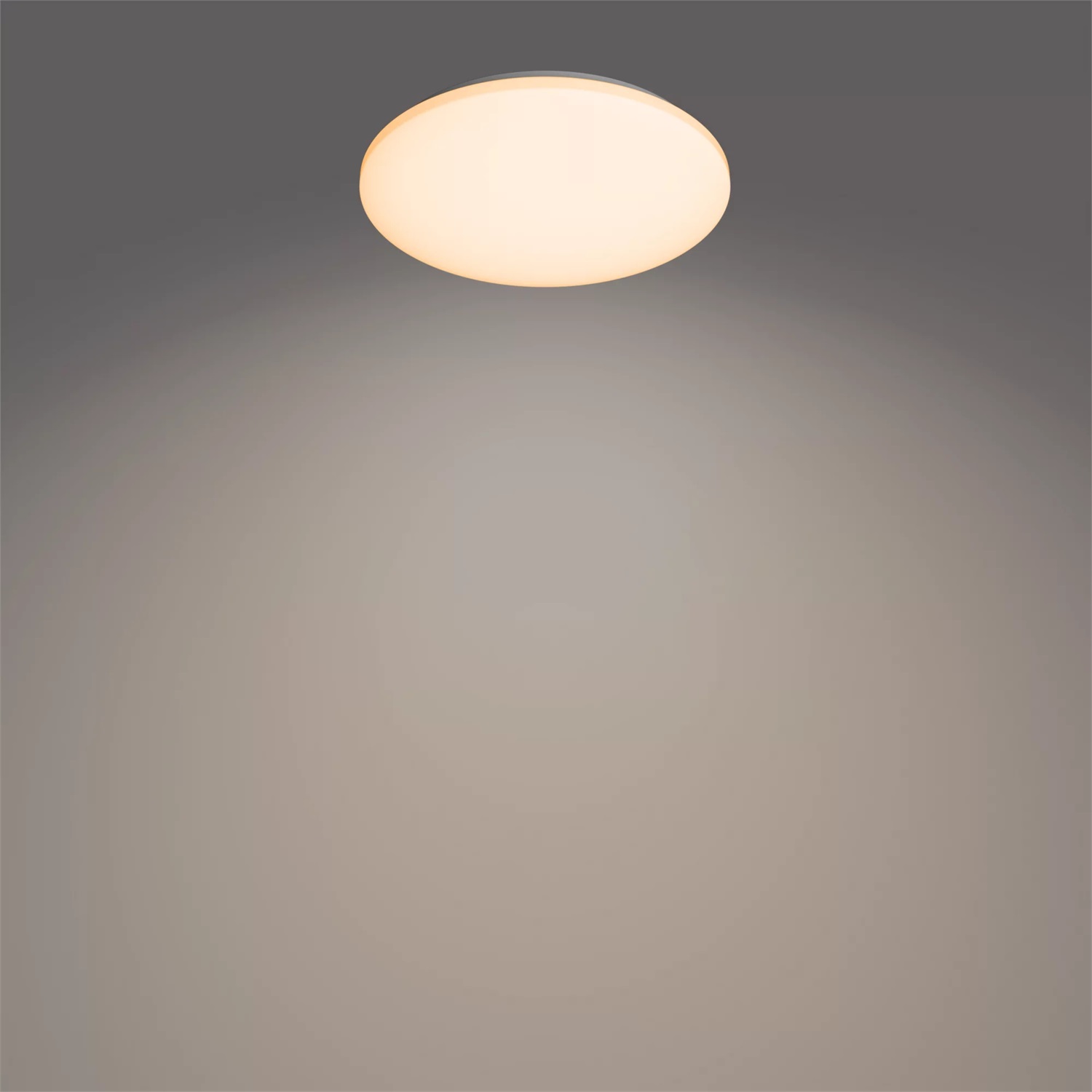 Philips LED Izso Plafoniera Rotonda 40W con Telecomando, Luce Regolabile Bianca da Calda a Fredda, Dimmer a Fasi, Certificazione EyeComfort