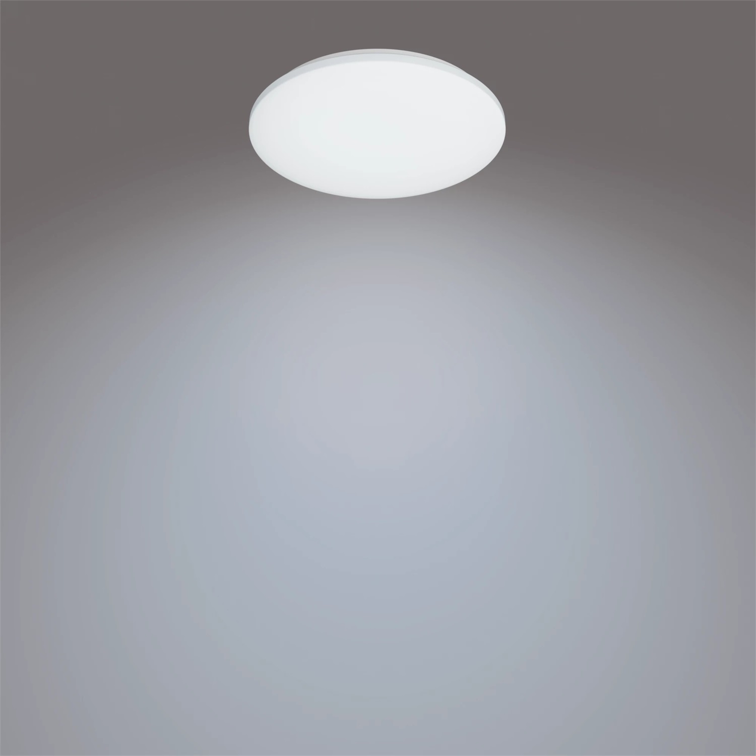 Philips LED Izso Plafoniera Rotonda 40W con Telecomando, Luce Regolabile Bianca da Calda a Fredda, Dimmer a Fasi, Certificazione EyeComfort