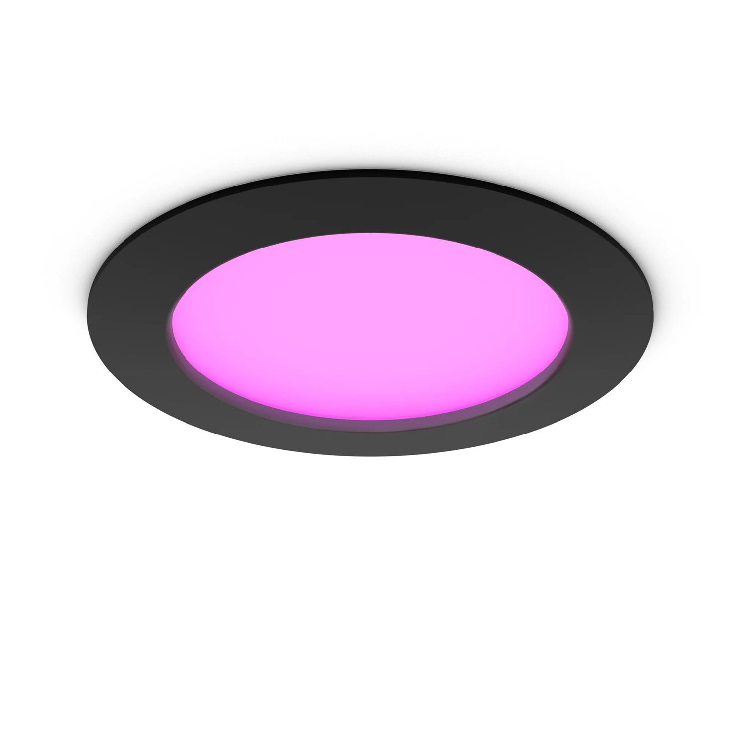 Philips Hue White and Color Ambiance Smart Slim Faretto da Incasso LED 12 W 1200 lm Compatibile con Bluetooth e Controllo Vocale, Profilo Sottile, Nero