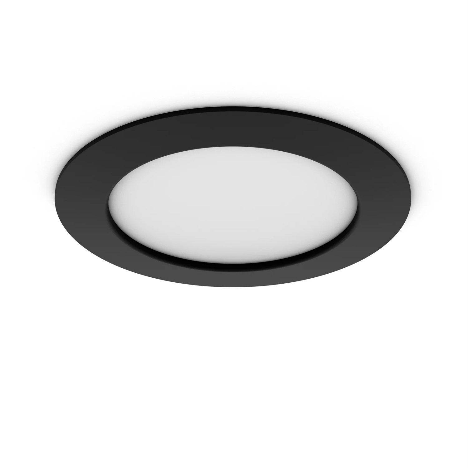 Philips Hue White and Color Ambiance Smart Slim Faretto da Incasso LED 12 W 1200 lm Compatibile con Bluetooth e Controllo Vocale, Profilo Sottile, Nero