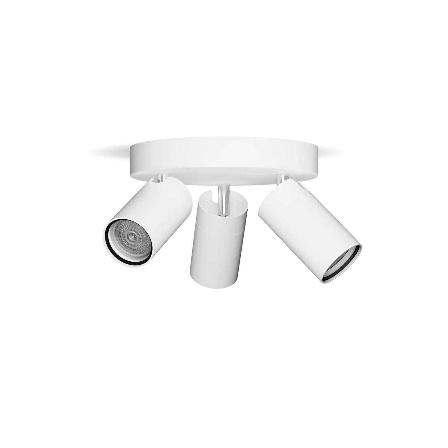 Philips Idris Faretto a 3 Luci GU10 con Teste Regolabili e Installazione ClickFix, Bianco, IP44