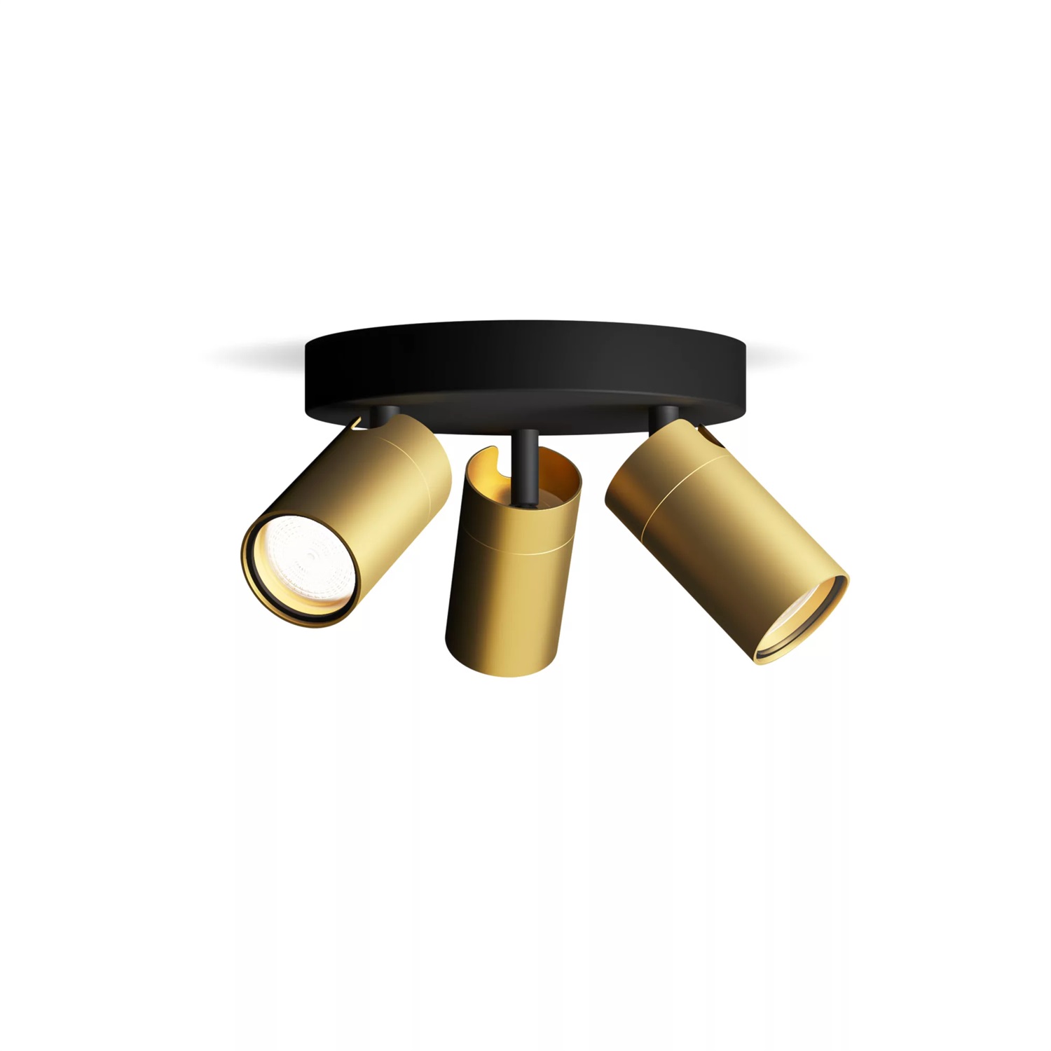 Philips Idris Faretto a 3 Luci GU10 in Ottone IP44 per Illuminazione Interna e Bagno