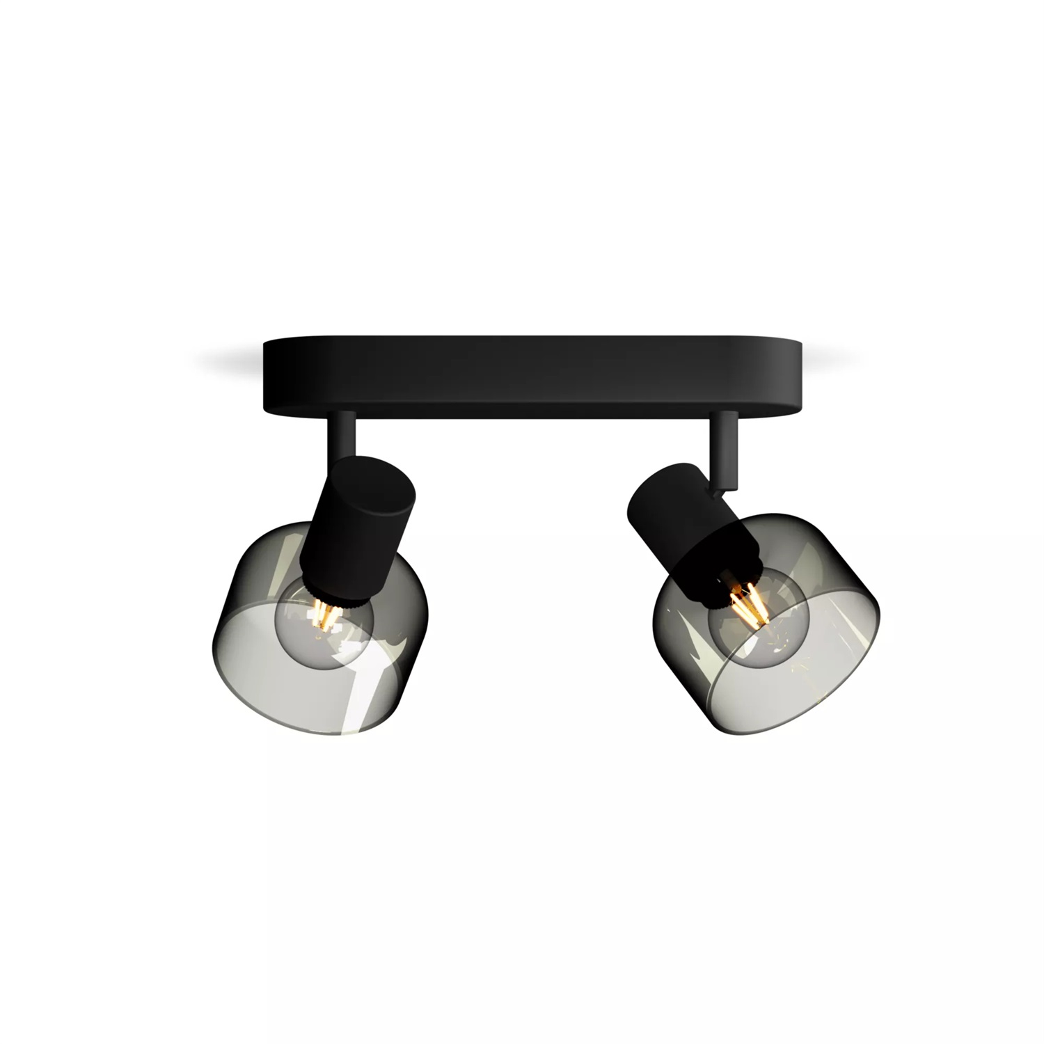 Philips Sleet Faretto a Soffitto/Parete 2 Luci E14 Regolabile Nero IP20 con Installazione ClickFix