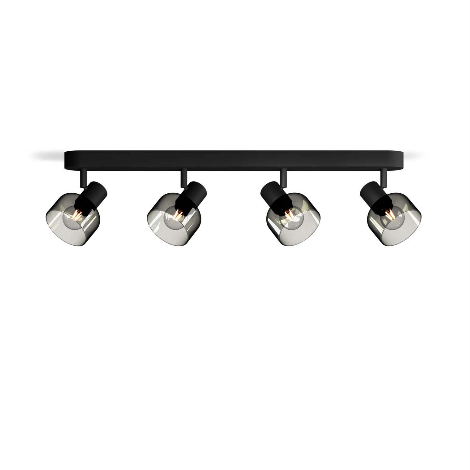 Philips Sleet Faretto a 4 Luci E14 Regolabile Nero IP20 con Installazione ClickFix