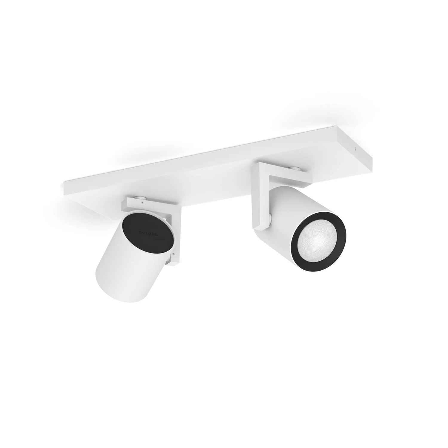 Philips Hue White & Color Ambiance Argenta - Faretto LED dimmerabile GU10, RGBW, Controllo Smart tramite App e Voce