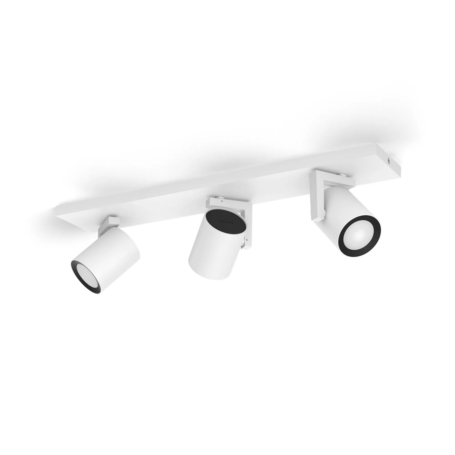 Philips Hue White & Color Ambiance Lampada da soffitto Argenta con 3 faretti GU10, controllo intelligente della luce, dimmerabili e RGBW