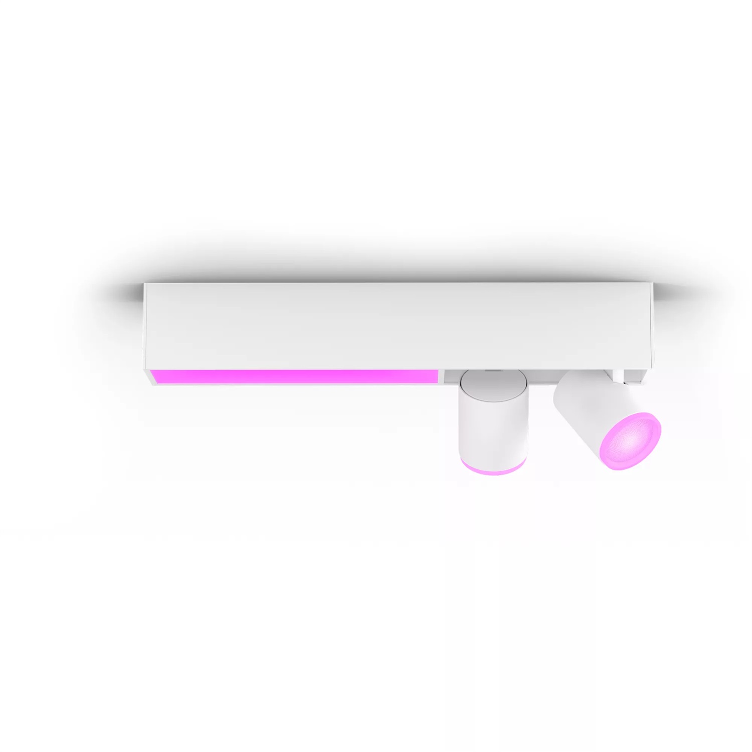 Philips Hue White & Color Ambiance Centris - Set di 2 Faretti a Soffitto Dimmerabili, 16 Milioni di Colori, Controllo tramite App e Compatibili con Amazon Alexa